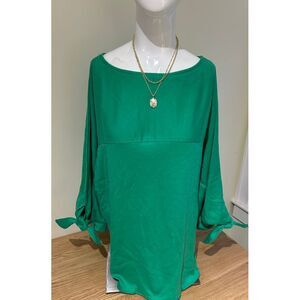 Vintage Old Pueblo Traders Shirt tie sleeves sz 42  2XL Kelly‎ green made in USA